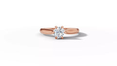 Maximus – годежен пръстен солитер с диамант 0.50 ct. в 14K розово злато