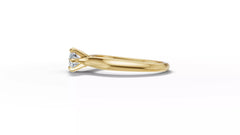 Maximus – годежен пръстен солитер с диамант 0.50 ct. в 14K жълто злато