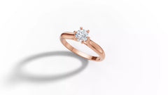Maximus – годежен пръстен солитер с диамант 0.50 ct. в 14K розово злато