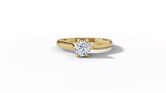 Maximus – годежен пръстен солитер с диамант 0.50 ct. в 14K жълто злато