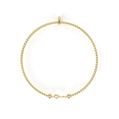 Lunelle – гривна с диаманти от 14К жълто злато