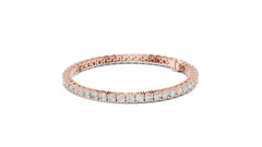 Valenza – Тенис гривна с диаманти 6.37 ct от 14К розово злато