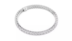 Valenza – Тенис гривна с диаманти 6.37 ct от 14К бяло злато