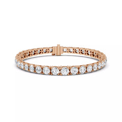 Valenza Grande – тенис гривна с диаманти 13.20 ct от 14К розово злато