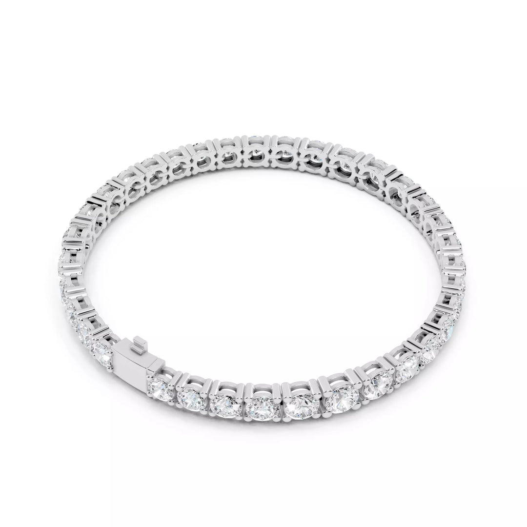 Valenza Grande – тенис гривна с диаманти 13.20 ct от 14К бяло злато