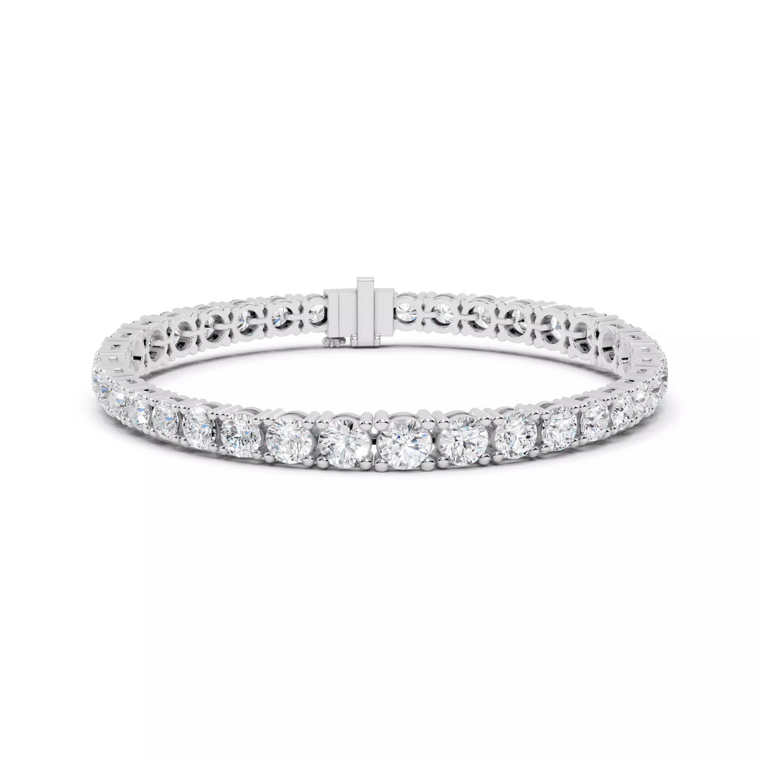 Valenza Grande – тенис гривна с диаманти 13.20 ct от 14К бяло злато