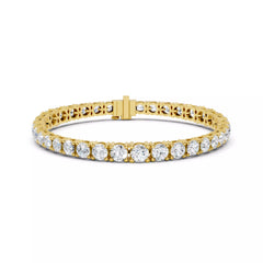 Valenza Grande – тенис гривна с диаманти 13.20 ct от 14К жълто злато