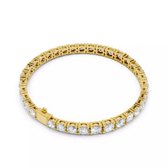 Valenza Grande – тенис гривна с диаманти 13.20 ct от 14К жълто злато