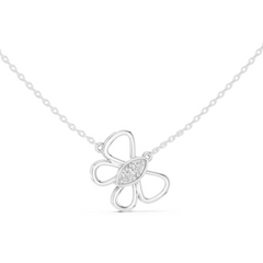Avelis – колие с диаманти от 14K бяло злато