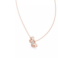 Avelis – колие с диаманти от 14K розово злато