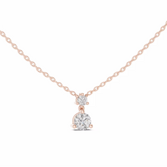 Lumora – колие с диаманти от 14K розово злато