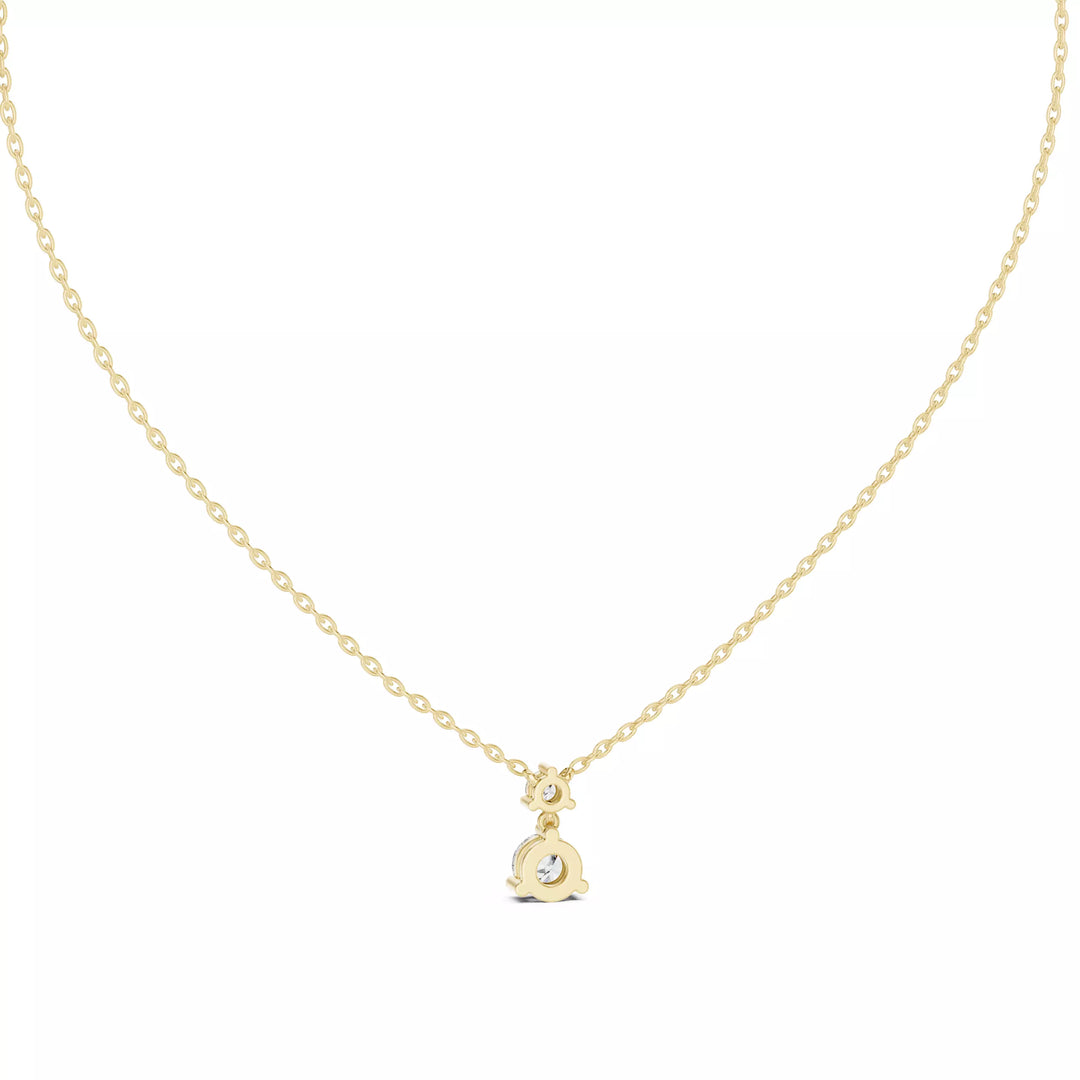 Lumora – колие с диаманти от 14K жълто злато