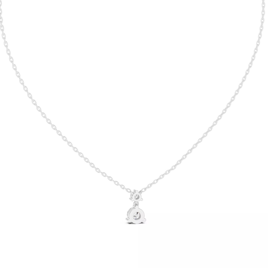 Lumora – колие с диаманти от 14K бяло злато