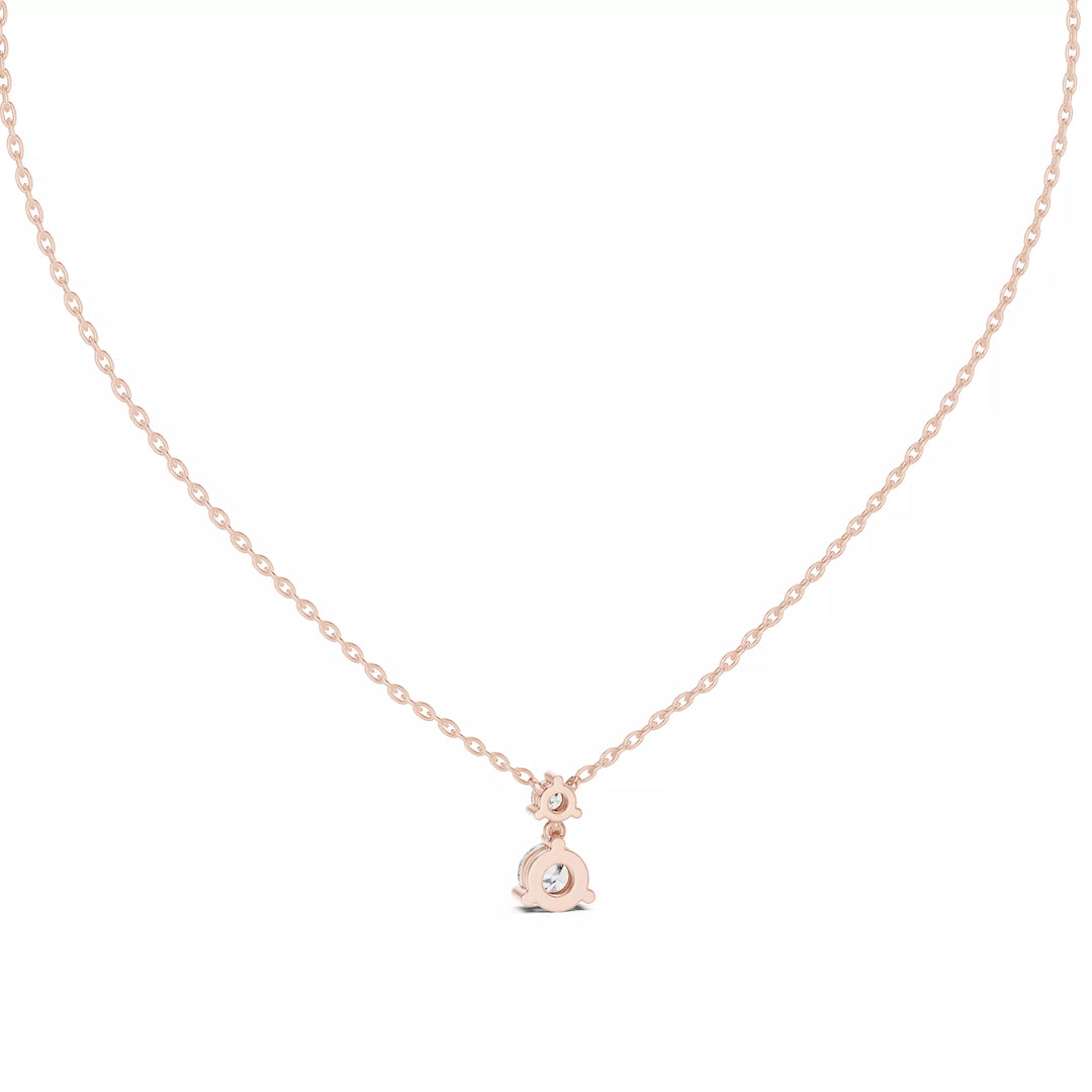 Lumora – колие с диаманти от 14K розово злато