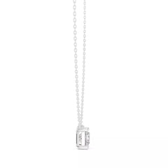 Vireon – колие с 2 ct Princess диамант от 14K бяло злато