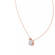 Vireon – колие с 2 ct Princess диамант от 14K розово злато