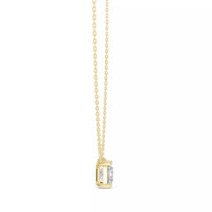 Vireon – колие с 2 ct Princess диамант от 14K жълто злато