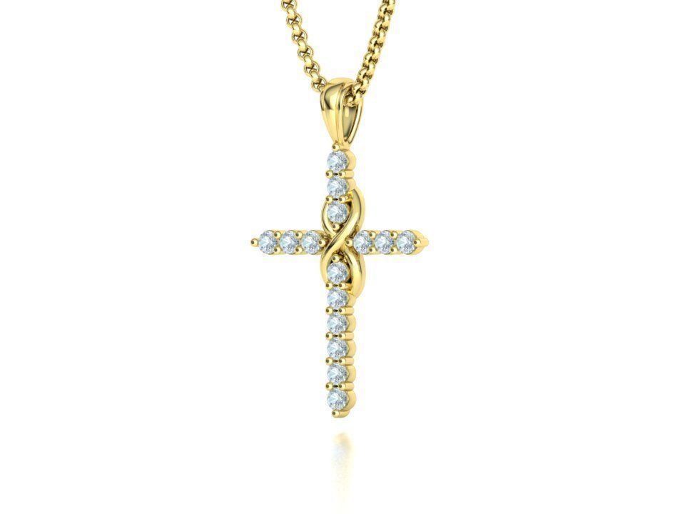 Eternelle – комплект колие и пръстен с диаманти от 14K жълто злато