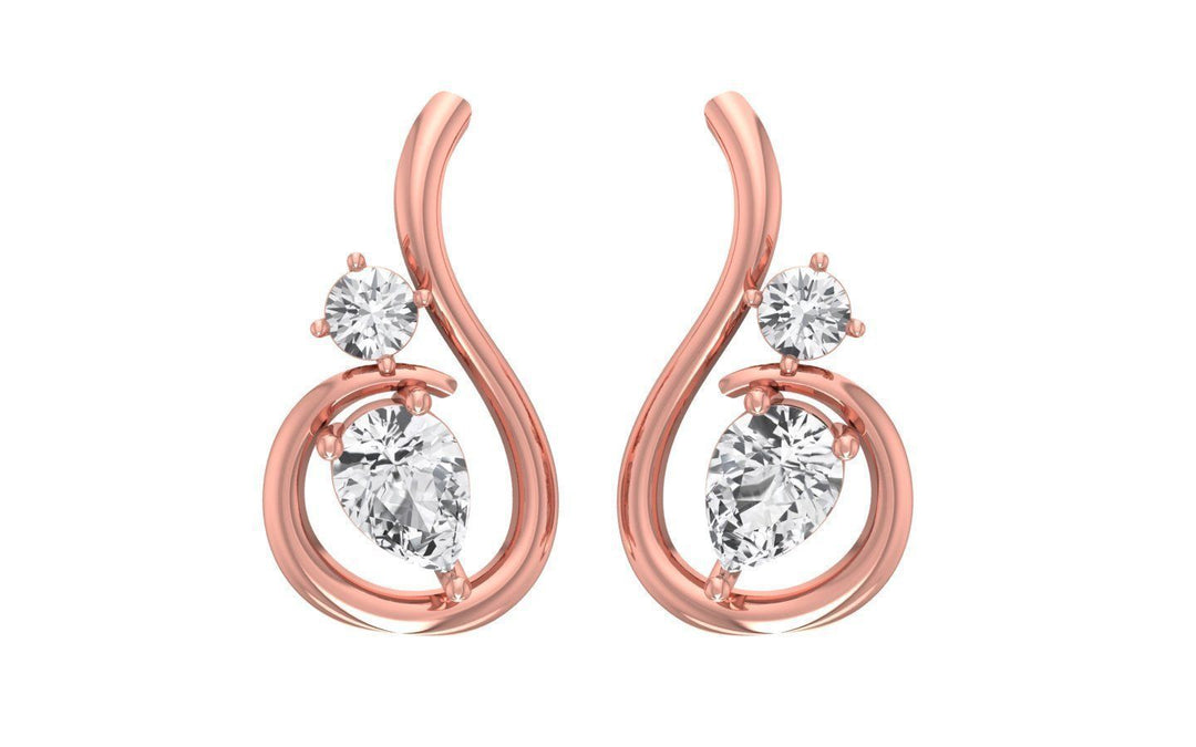 Meliora – комплект висулка и обеци с диаманти 2.78 ct. от 14К розово злато