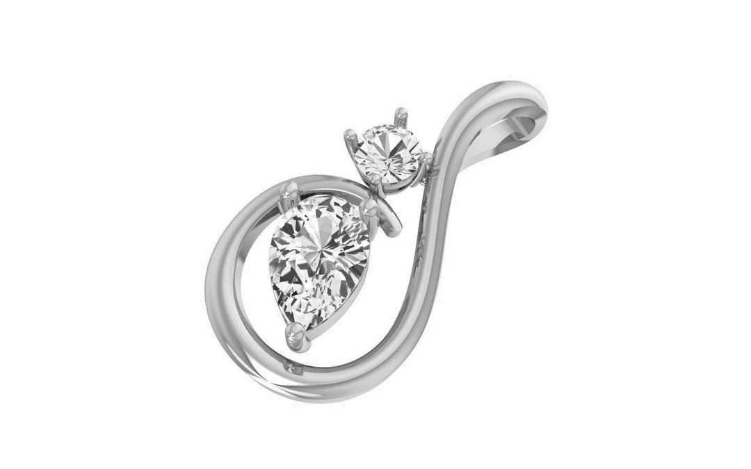 Meliora – комплект висулка и обеци с диаманти 2.78 ct. от 14К бяло злато