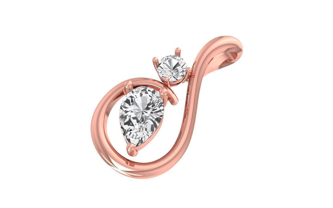 Meliora – комплект висулка и обеци с диаманти 2.78 ct. от 14К розово злато