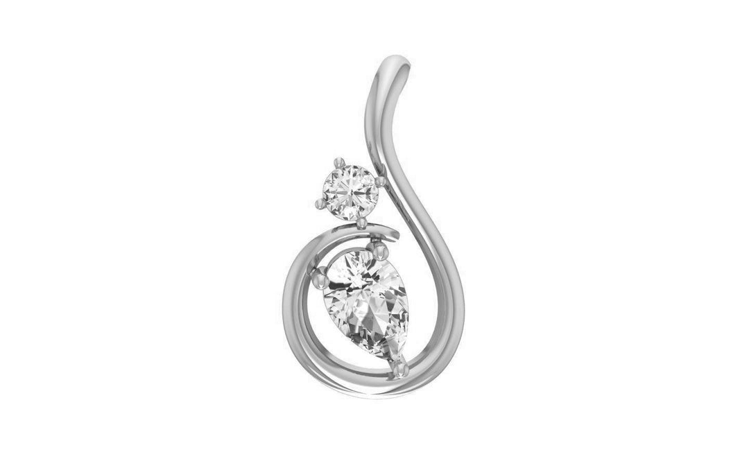 Meliora – комплект висулка и обеци с диаманти 2.78 ct. от 14К бяло злато