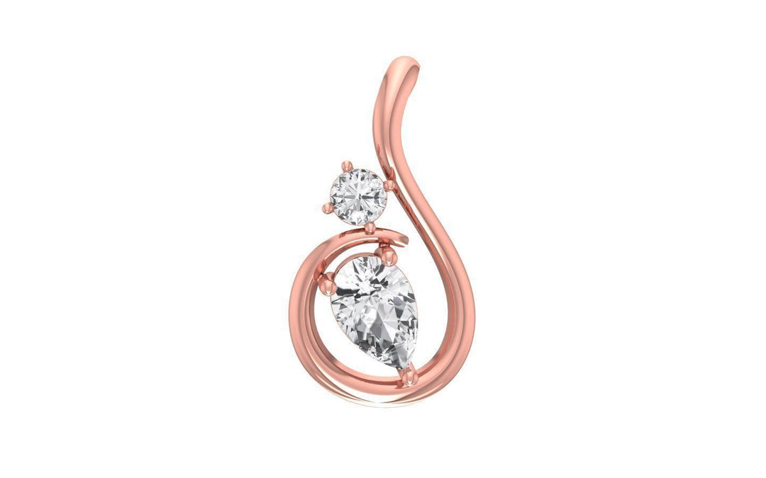 Meliora – комплект висулка и обеци с диаманти 2.78 ct. от 14К розово злато