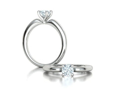 Naya – годежен пръстен солитер с диамант 0.50 ct в 14K бяло злато
