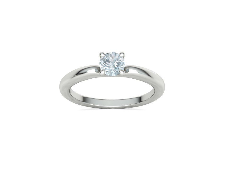 Naya – годежен пръстен солитер с диамант 0.50 ct в 14K бяло злато