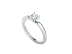 Naya – годежен пръстен солитер с диамант 0.50 ct в 14K бяло злато