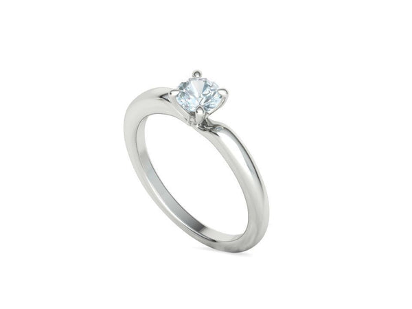Naya – годежен пръстен солитер с диамант 0.50 ct в 14K бяло злато
