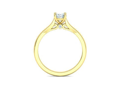 Nova – Годежен пръстен солитер с диамант 0.50 ct в 14K жълто злато