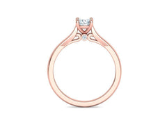 Nova – Годежен пръстен солитер с диамант 0.50 ct в 14K розово злато