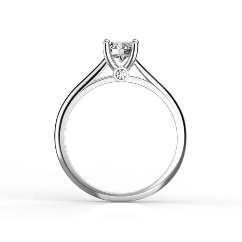 Orbis – годежен пръстен солитер с диамант 0.50 ct от 14K бяло злато