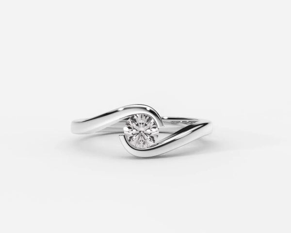 Oris – годежен пръстен солитер с диамант 0.50 ct. в 14K злато