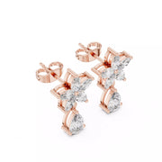 Petalia – обеци с диаманти от 14К розово злато