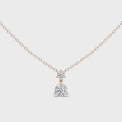 Lumora – колие с диаманти от 14K розово злато