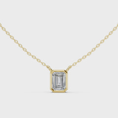 Aurex – колие с диамант форма Emerald 1.50 ct. от 14K жълто злато