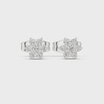 Заредете и пуснете видеото в галерията: Lunea – обеци с диаманти от 14К бяло злато
