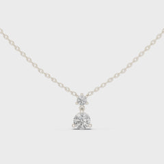 Lumora – колие с диаманти от 14K бяло злато