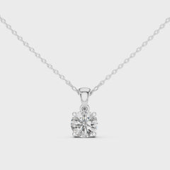 Solara висулка с 1 ct диамант в 14К бяло злато