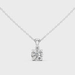 Заредете и пуснете видеото в галерията: Solara висулка с 1 ct диамант в 14К бяло злато
