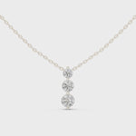 Заредете и пуснете видеото в галерията: Orlina – колие с диаманти общ карат 1.11 ct от 14K бяло злато
