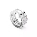 Заредете изображението в галерията: Segmenta – обеци с диаманти от 14К бяло злато
