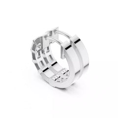 Segmenta – обеци с диаманти от 14К бяло злато