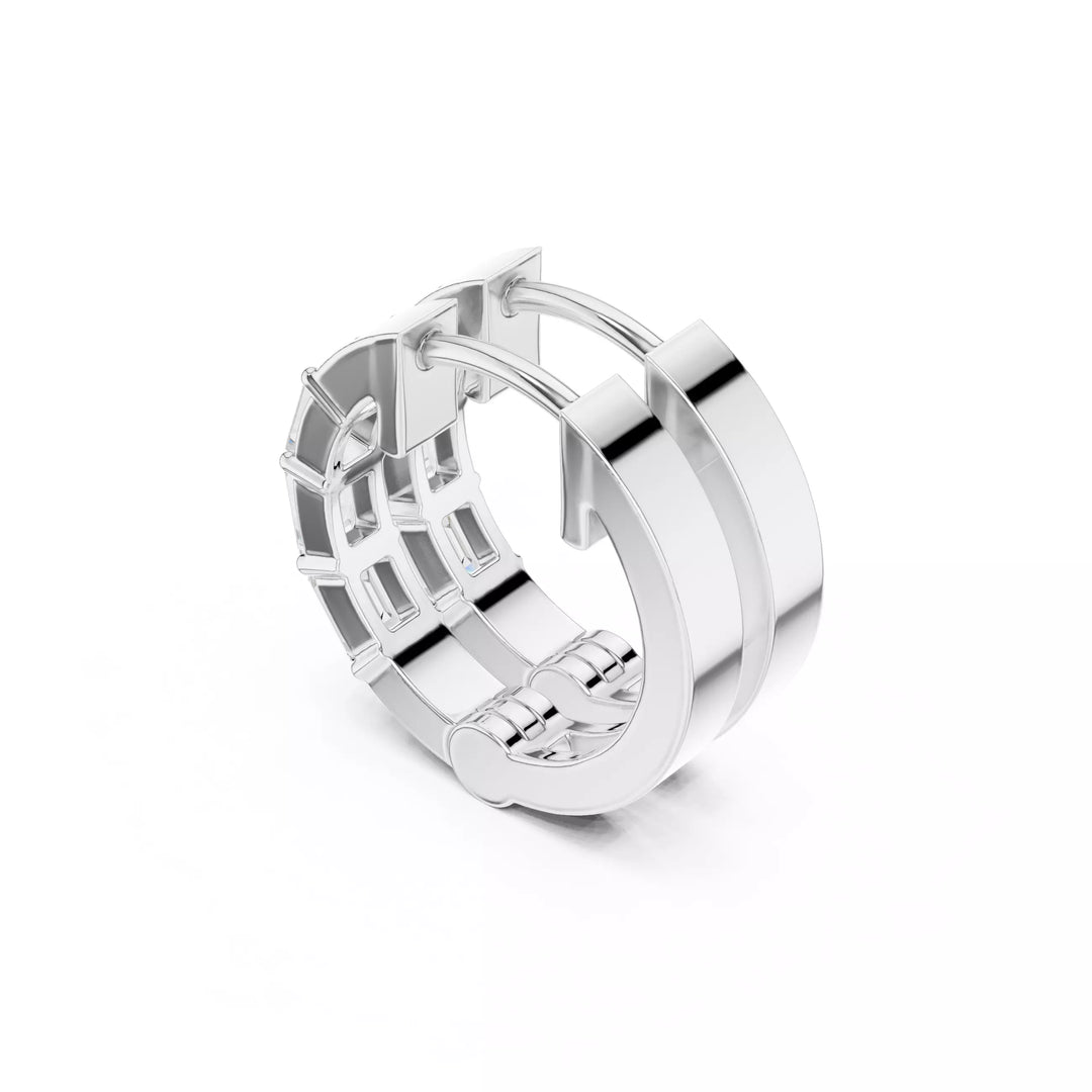 Segmenta – обеци с диаманти от 14К бяло злато