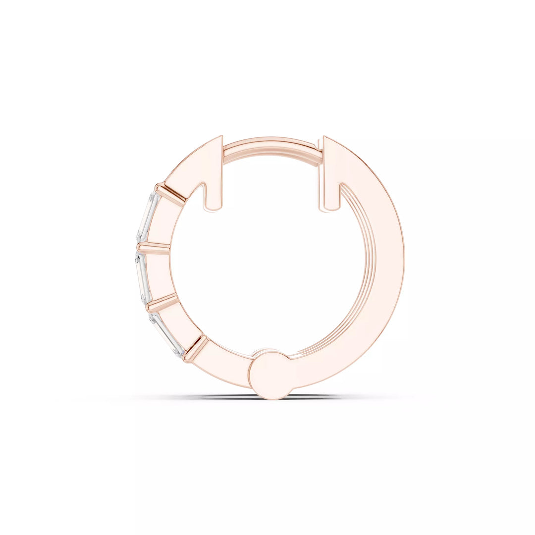 Segmenta – обеци с диаманти от 14К розово злато