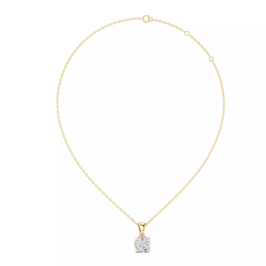 Solara висулка с 1 ct диамант в 14К жълто злато