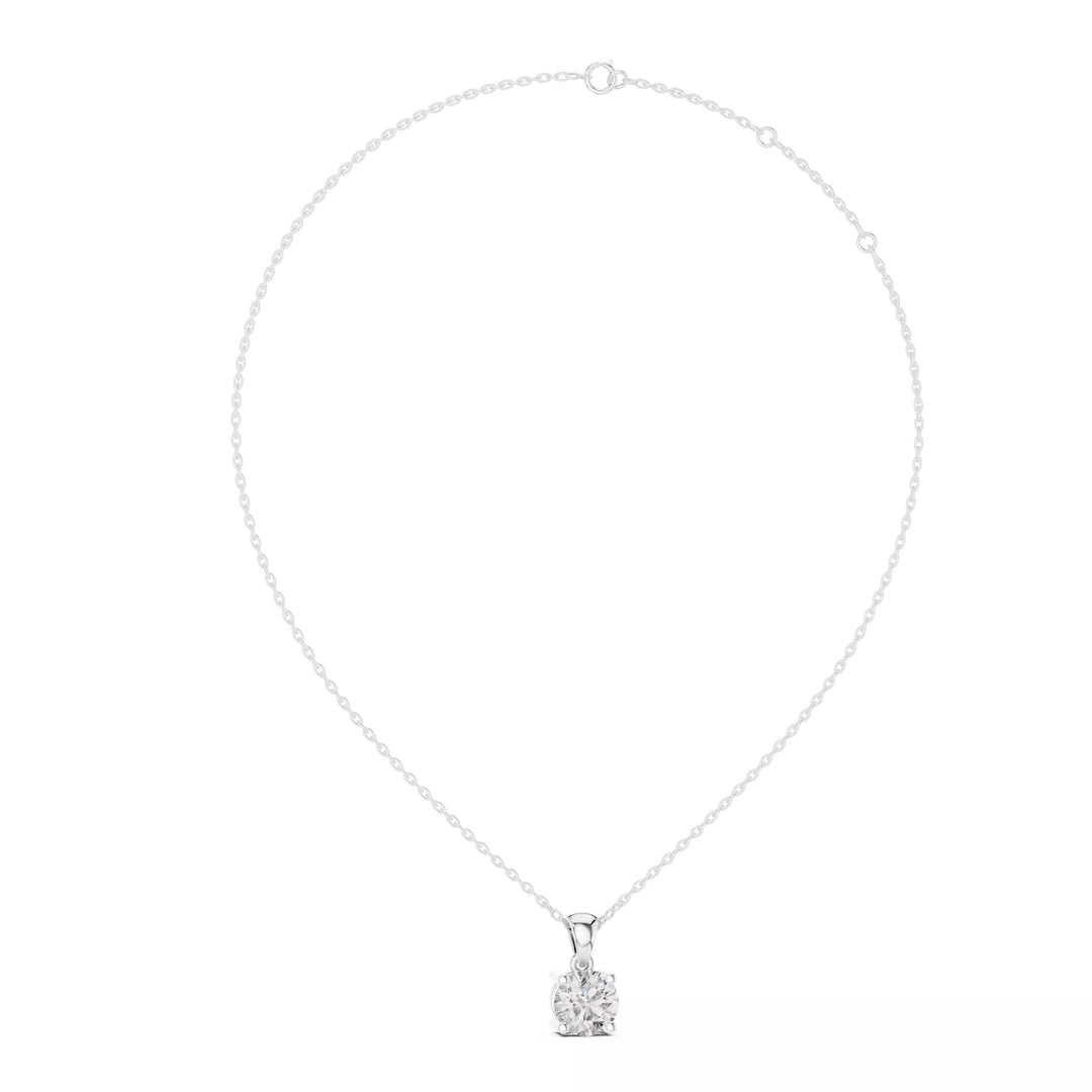 Solara висулка с 1 ct диамант в 14К бяло злато