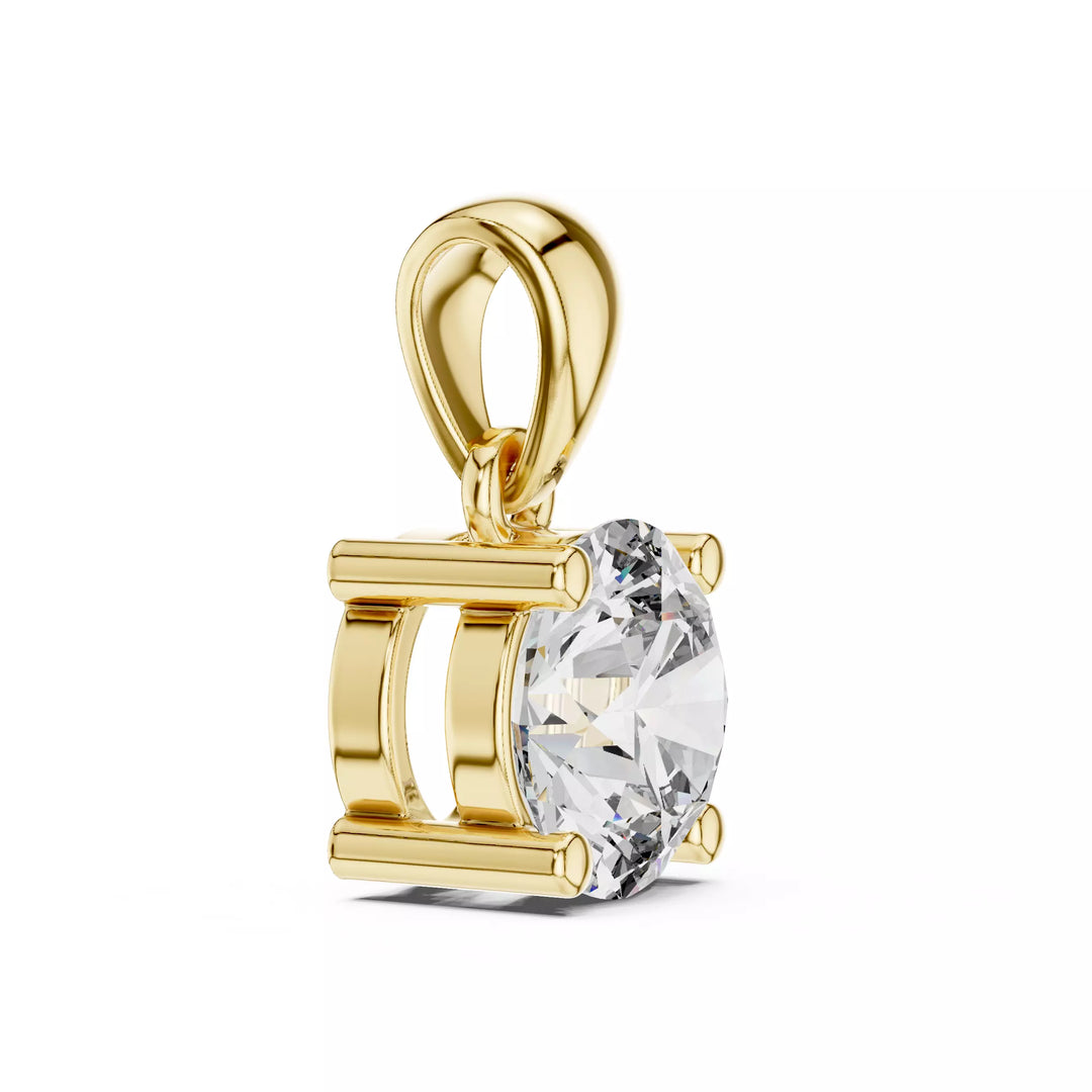 Solara висулка с 1 ct диамант в 14К жълто злато